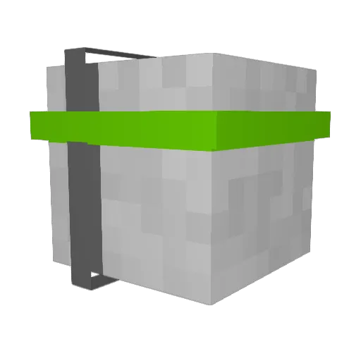Care Minecraft avatar head, 3D render