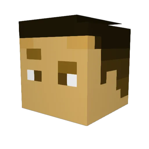 CareVerga123 Minecraft avatar head, 3D render