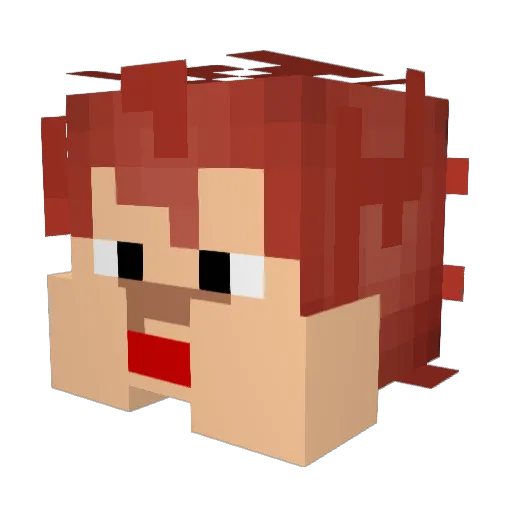 Careculo78 Minecraft avatar head, 3D render