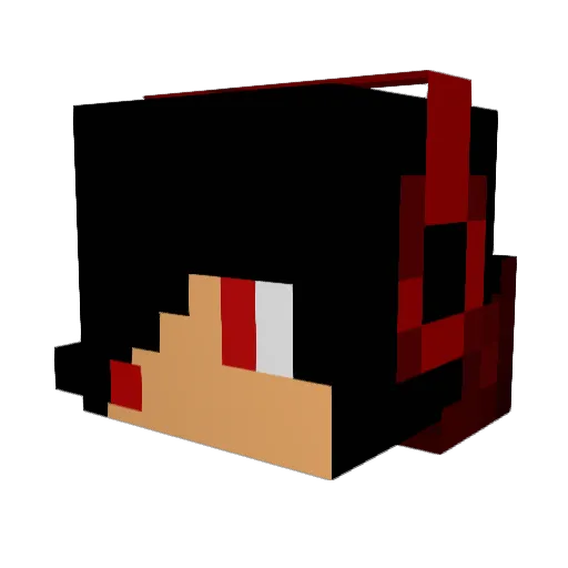 Career Minecraft avatar head, 3D render
