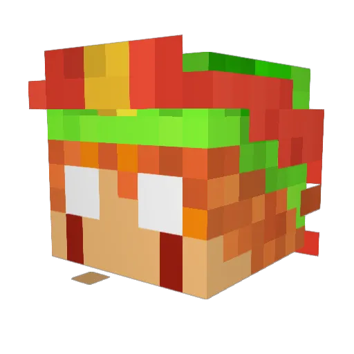 Careeza Minecraft avatar head, 3D render