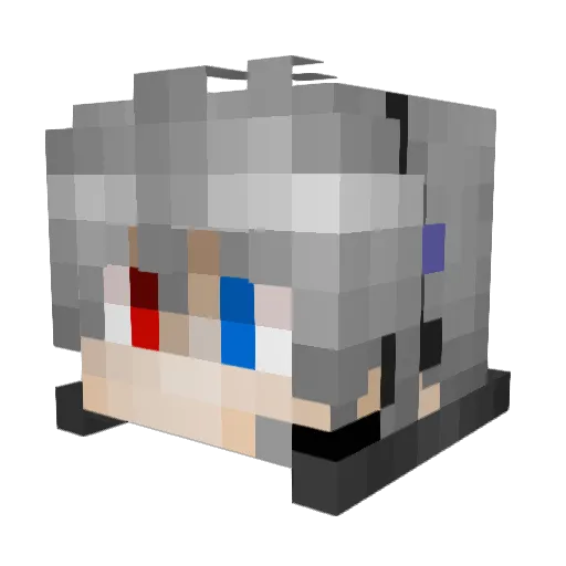 CarefulSn Minecraft avatar head, 3D render