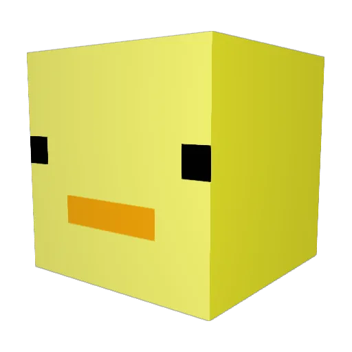 Caregs Minecraft avatar head, 3D render