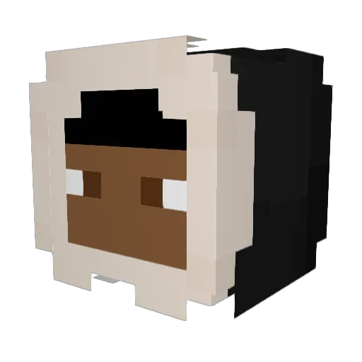 CarelessB Minecraft avatar head, 3D render