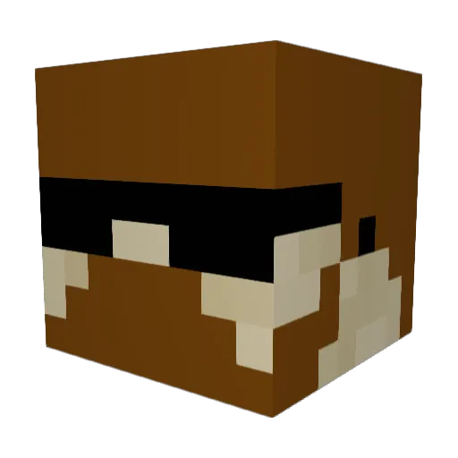 CarelessMans Minecraft avatar head, 3D render