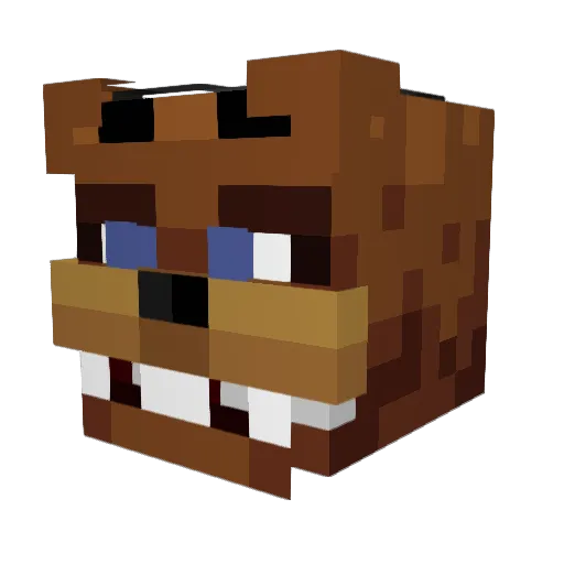 CaremelisedOnion Minecraft avatar head, 3D render