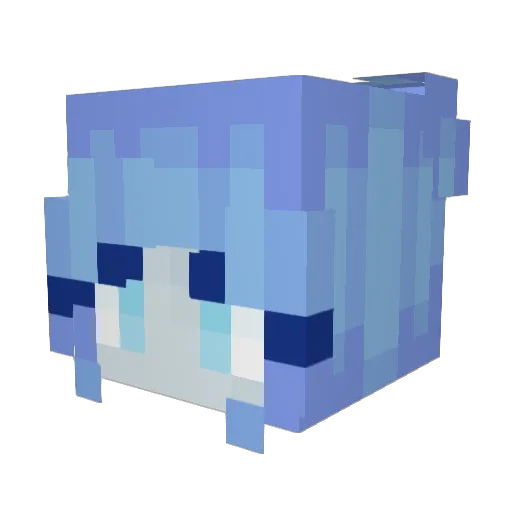 Carenka Minecraft avatar head, 3D render
