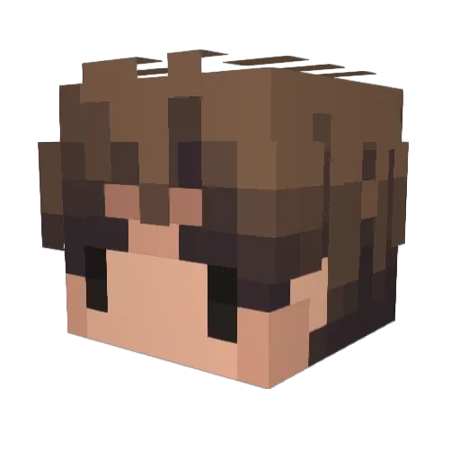 Carestia Minecraft avatar head, 3D render