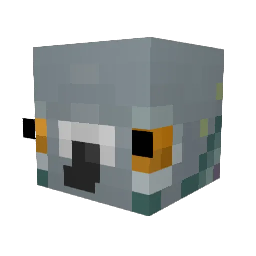 CarferBalls Minecraft avatar head, 3D render