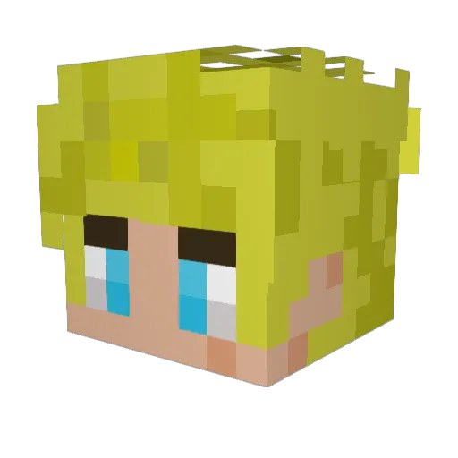 CargoGaming Minecraft avatar head, 3D render