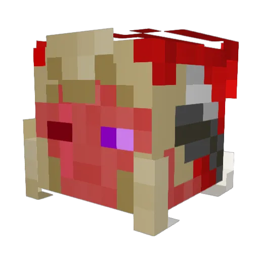Cargobane Minecraft avatar head, 3D render