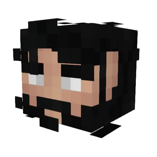 Cargogax Minecraft avatar head, 3D render