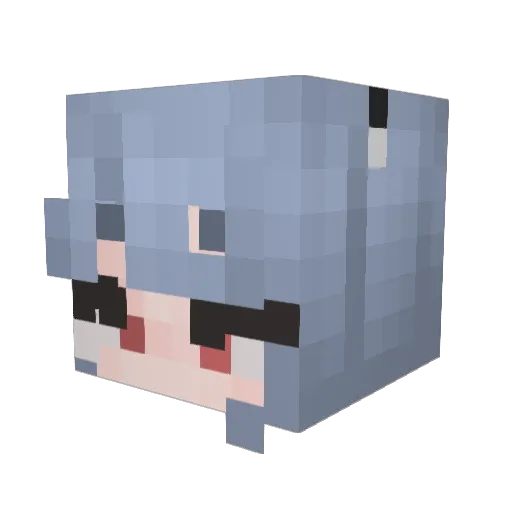 Cargoose Minecraft avatar head, 3D render