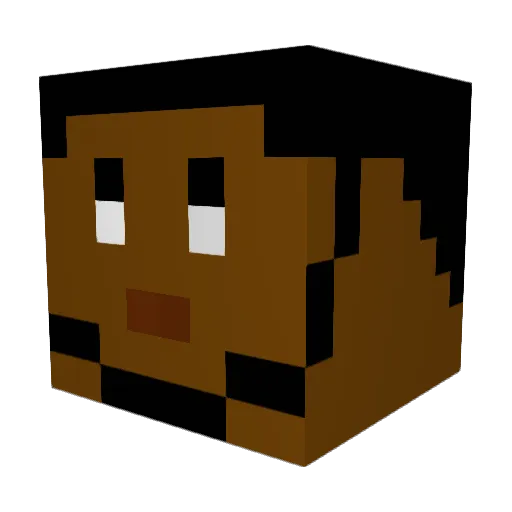 Caribbean_Toast Minecraft avatar head, 3D render