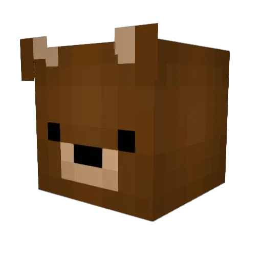 Caribou123 Minecraft avatar head, 3D render