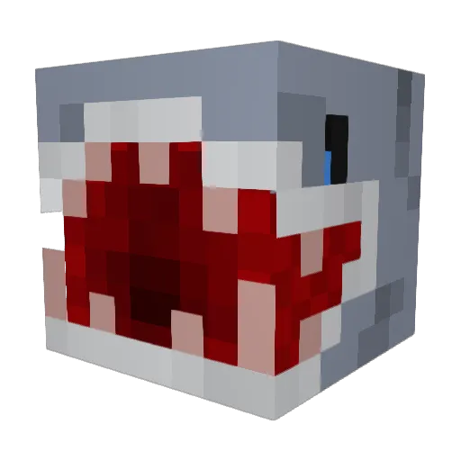 Carik Minecraft avatar head, 3D render