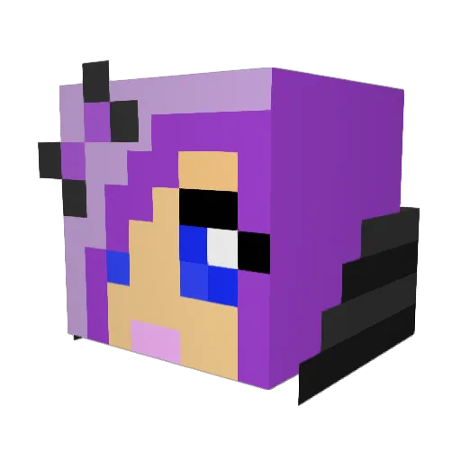 Carillon Minecraft avatar head, 3D render