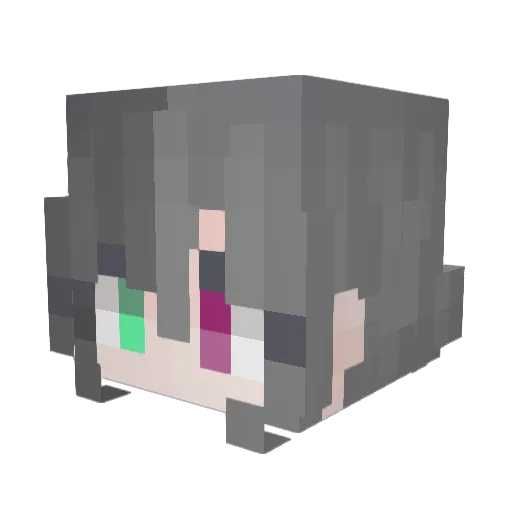 CarimiR Minecraft avatar head, 3D render