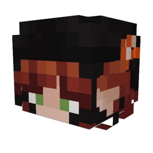 CarinaCraft23 Minecraft avatar head, 3D render