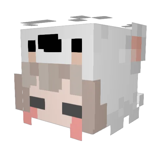 CarinaDalmau Minecraft avatar head, 3D render