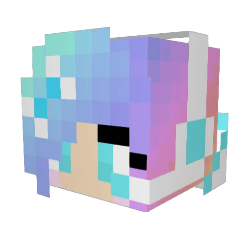 CarinaSnow Minecraft avatar head, 3D render