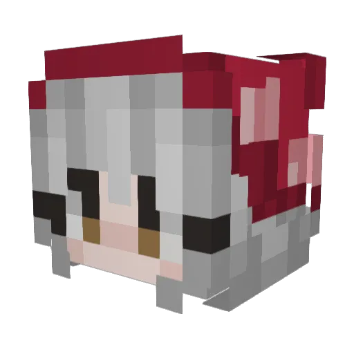 Carina_Tomo Minecraft avatar head, 3D render