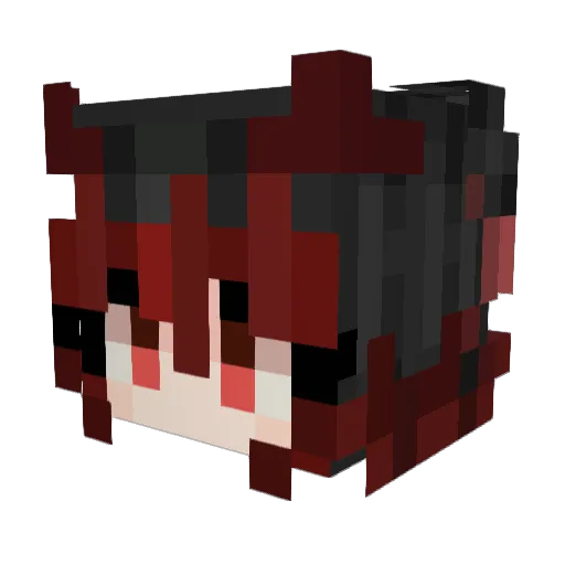 Carina_pro Minecraft avatar head, 3D render