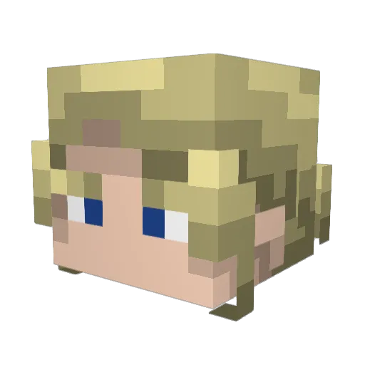 Carinha_97 Minecraft avatar head, 3D render