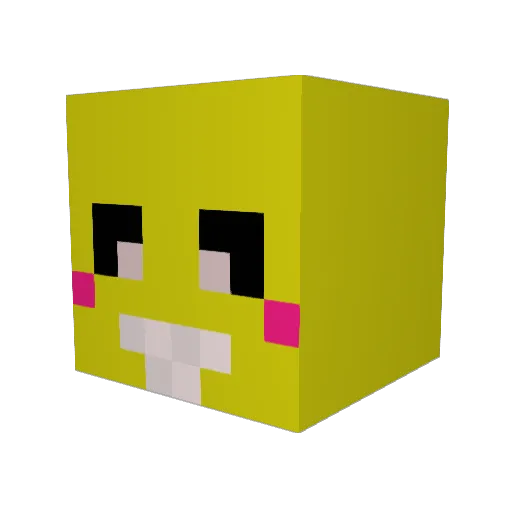 Carity19 Minecraft avatar head, 3D render