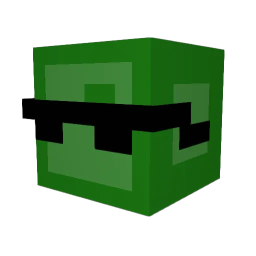 CarlBoyCraft Minecraft avatar head, 3D render