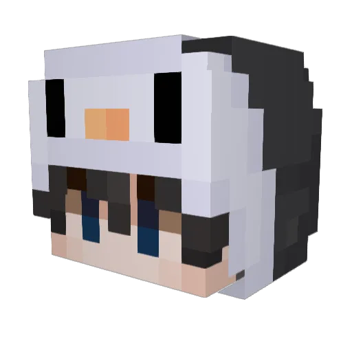 CarlBryan Minecraft avatar head, 3D render