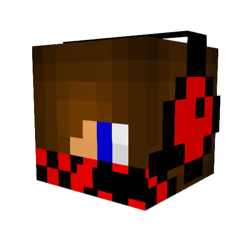 CarlElias Minecraft avatar head, 3D render