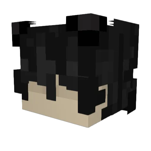 CarlNaki Minecraft avatar head, 3D render