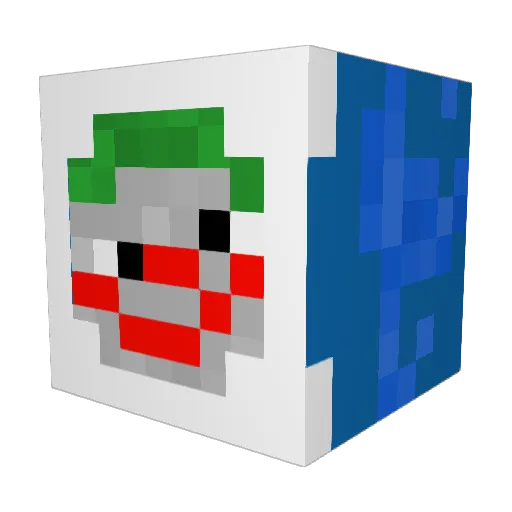 CarlNr11 Minecraft avatar head, 3D render