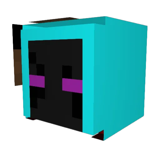 CarlOstemis Minecraft avatar head, 3D render