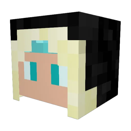 CarlOverLord Minecraft avatar head, 3D render