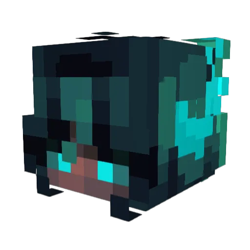 CarlXCM Minecraft avatar head, 3D render