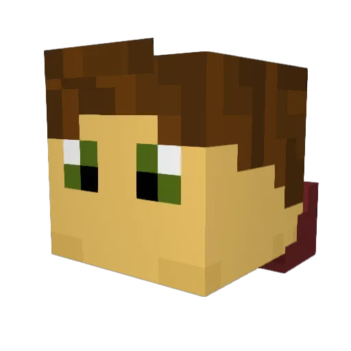 Carl_O_S Minecraft avatar head, 3D render