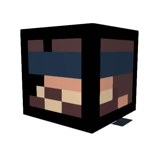 Carl_thePBKid Minecraft avatar head, 3D render
