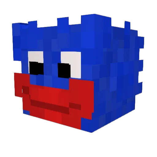 CarlanZ Minecraft avatar head, 3D render