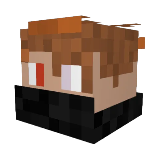 Carlandy Minecraft avatar head, 3D render