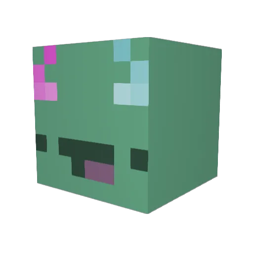 Carlatheduck Minecraft avatar head, 3D render