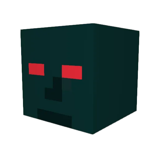 Carlberger Minecraft avatar head, 3D render