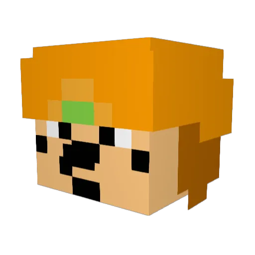 CarleyWhoHasADD Minecraft avatar head, 3D render