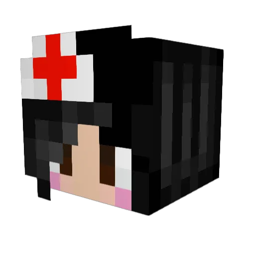 Carliloree Minecraft avatar head, 3D render