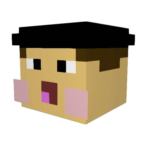 Carlito0905 Minecraft avatar head, 3D render