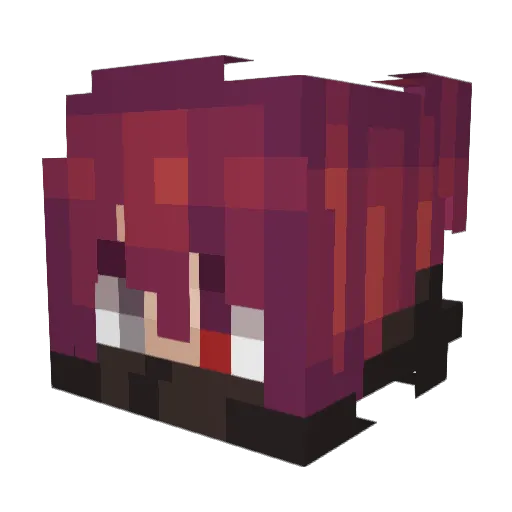 CarlitoxBTW Minecraft avatar head, 3D render