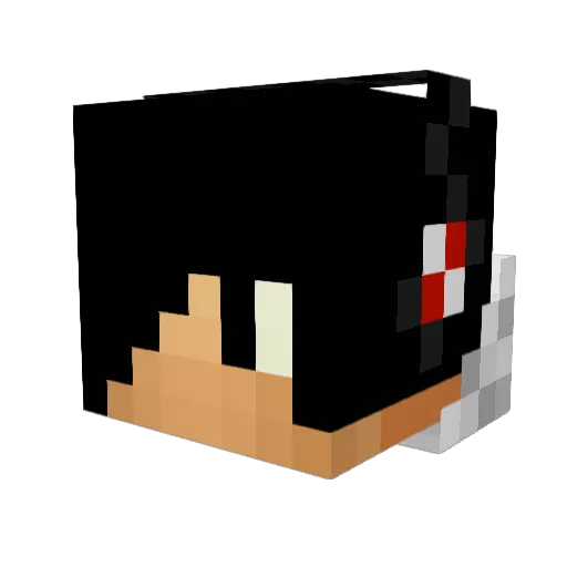 Carlixmax Minecraft avatar head, 3D render