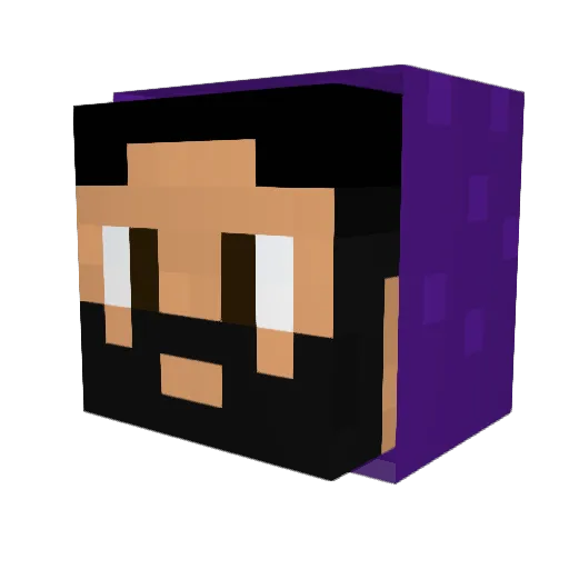 Carllinhoos Minecraft avatar head, 3D render