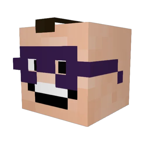 CarlmanZ Minecraft avatar head, 3D render